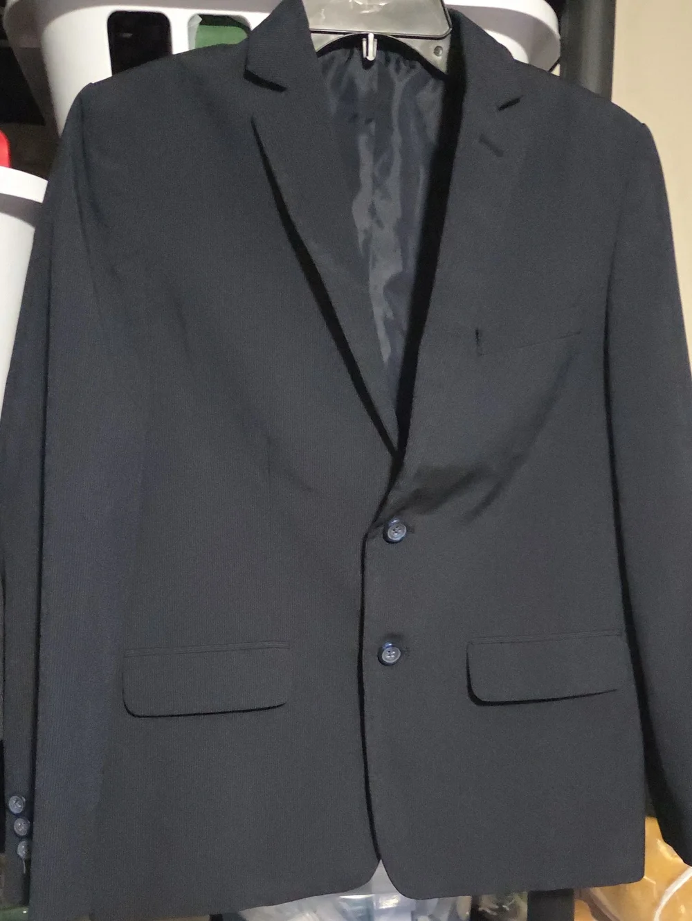 Van Heusen Navy Blue Kids Blazer. 14 Husky.  Like New